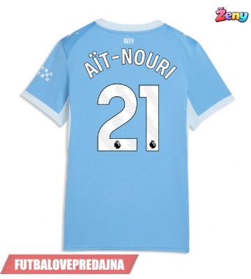 Lacne Ženy Futbalové dres Manchester City Rayan Ait-Nouri #21 2026-27 Krátky Rukáv - Domáci